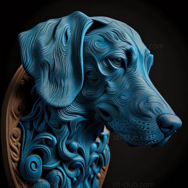 3D model st Blue Lacey dog (STL)